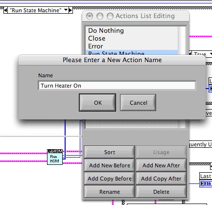 Add New After asks for a name for the new action and ...