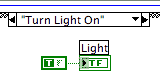 Turn Light On action case