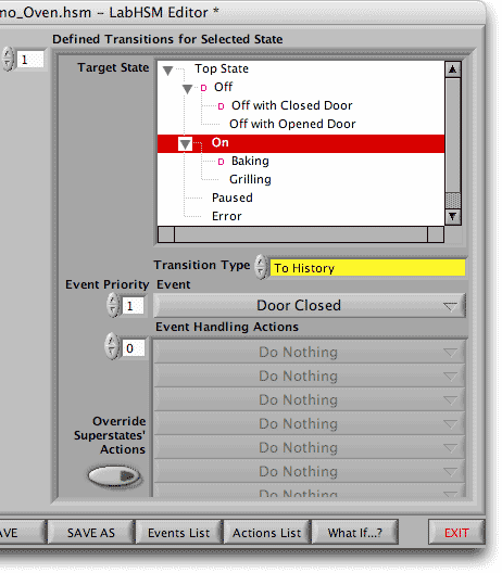 To History transition with no override is correct.